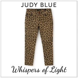 Size 13/31 | Judy Blue Leopard Skinny Jeans – Bold Statement Fit